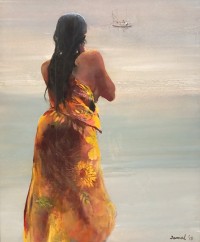 Jamal, 36 X 48, Oil on Canvas, Figurative Painting, AC-JML-017